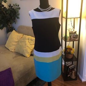 Sandra Darren striped dress, size 10